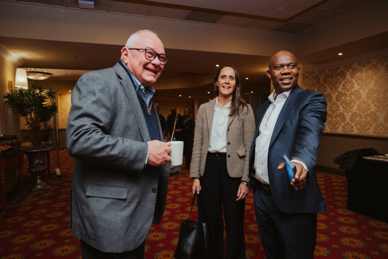 Leaders meeting at the inaugural lecture