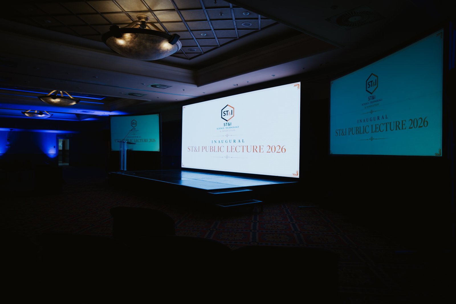 ST&I Public Lecture presentation screens