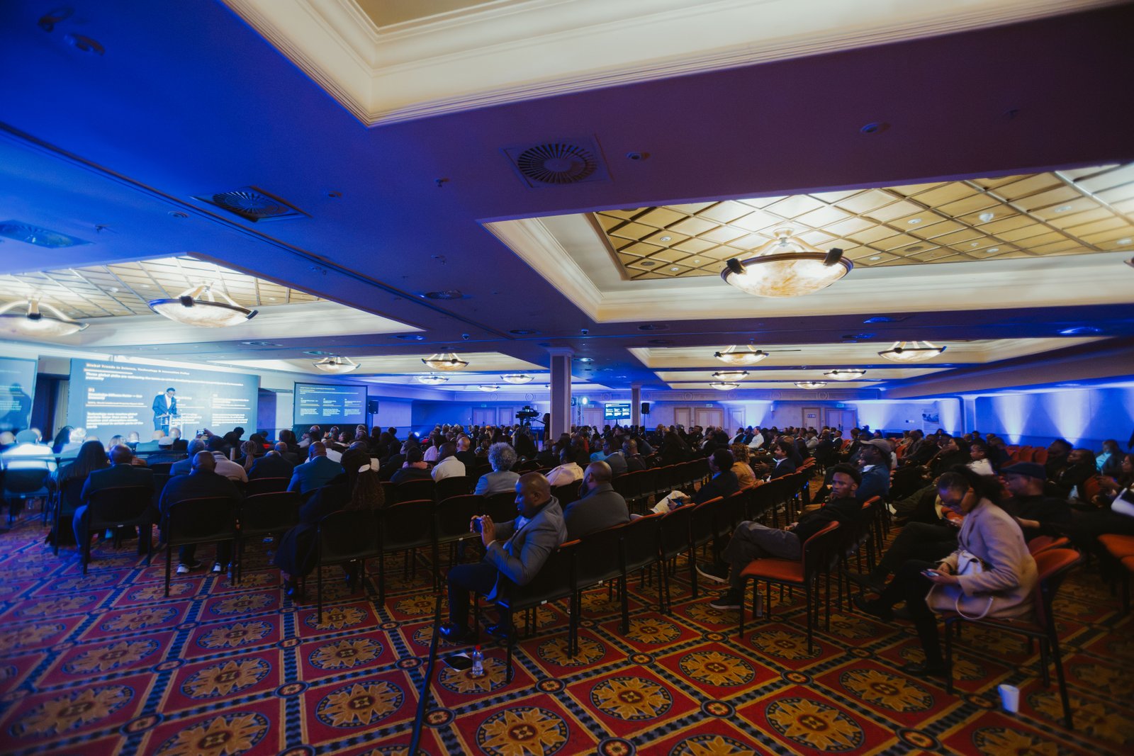 Delegates gathered in the lecture venue